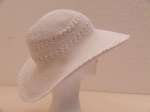 Capeline crochet coton, femme